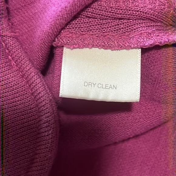 Worthington Woman Size Small Raspberry Knit Blazer Jacket Snaps Office - Picture 6 of 9